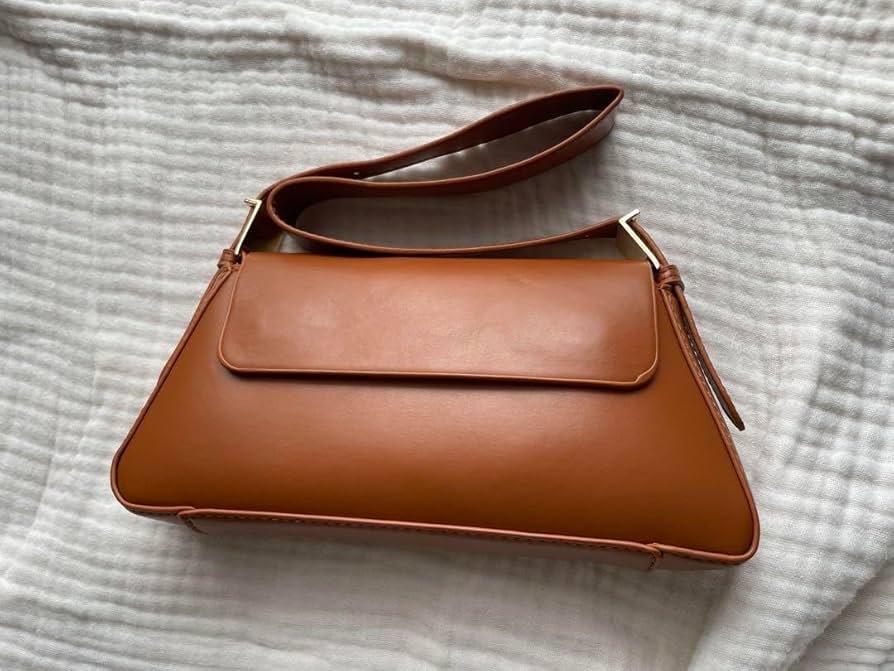 Amazon.co.jp: ノーブランド バッグ ブラウン ZARA フラップ